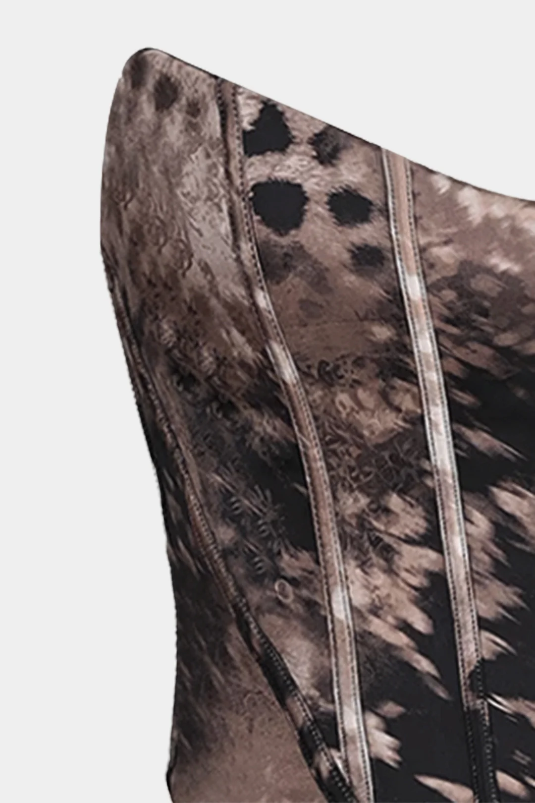 Leopard Print Corset Tube Top - Flockneti