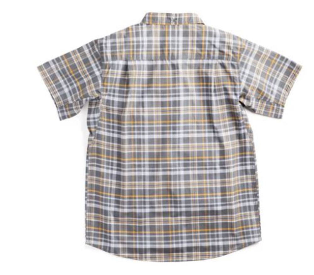 DEWALT Austin Plaid Prostretch Work Shirt Gunmetal 3X - Flockneti