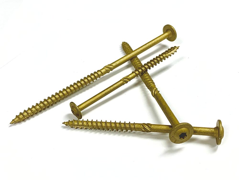 Western Builders Supply 1 In. Bronze Round Washer Head Type 17 Construction Lag Screw - Flockneti
