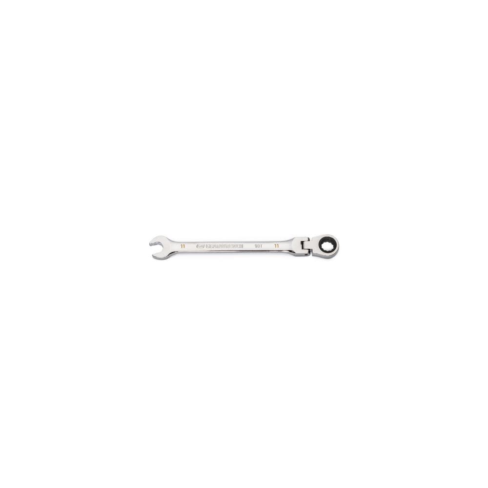 GEARWRENCH 11mm 90T 12 Point Flex Head Ratcheting Combination Wrench - Flockneti