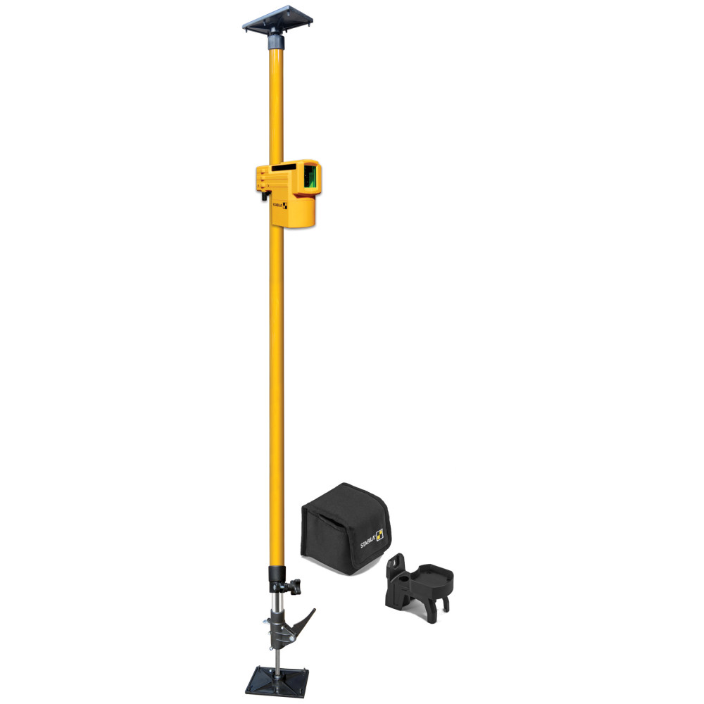 Stabila LAX 50 Green Cross-Line Laser Level Set with Pole - Flockneti