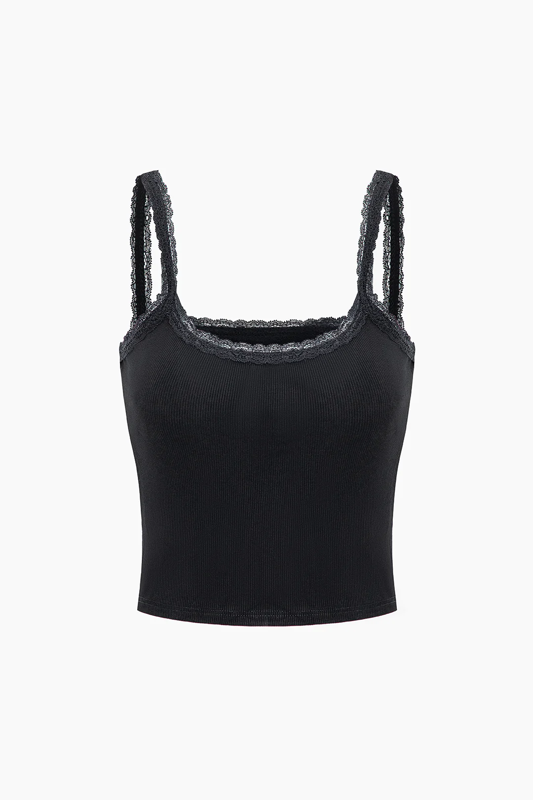 Lace Trim Cami Top - Flockneti