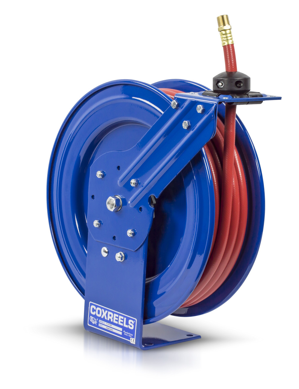 Coxreels 1/2 in x 50 ft Performance Spring Driven Hose Reel 300 PSI - Flockneti