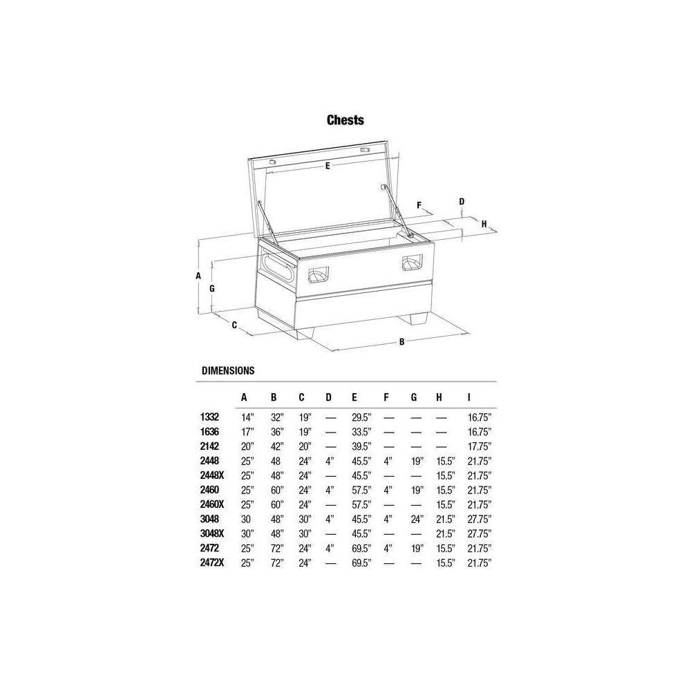 Greenlee 24 In. x 48 In. Locking Storage Chest - Flockneti
