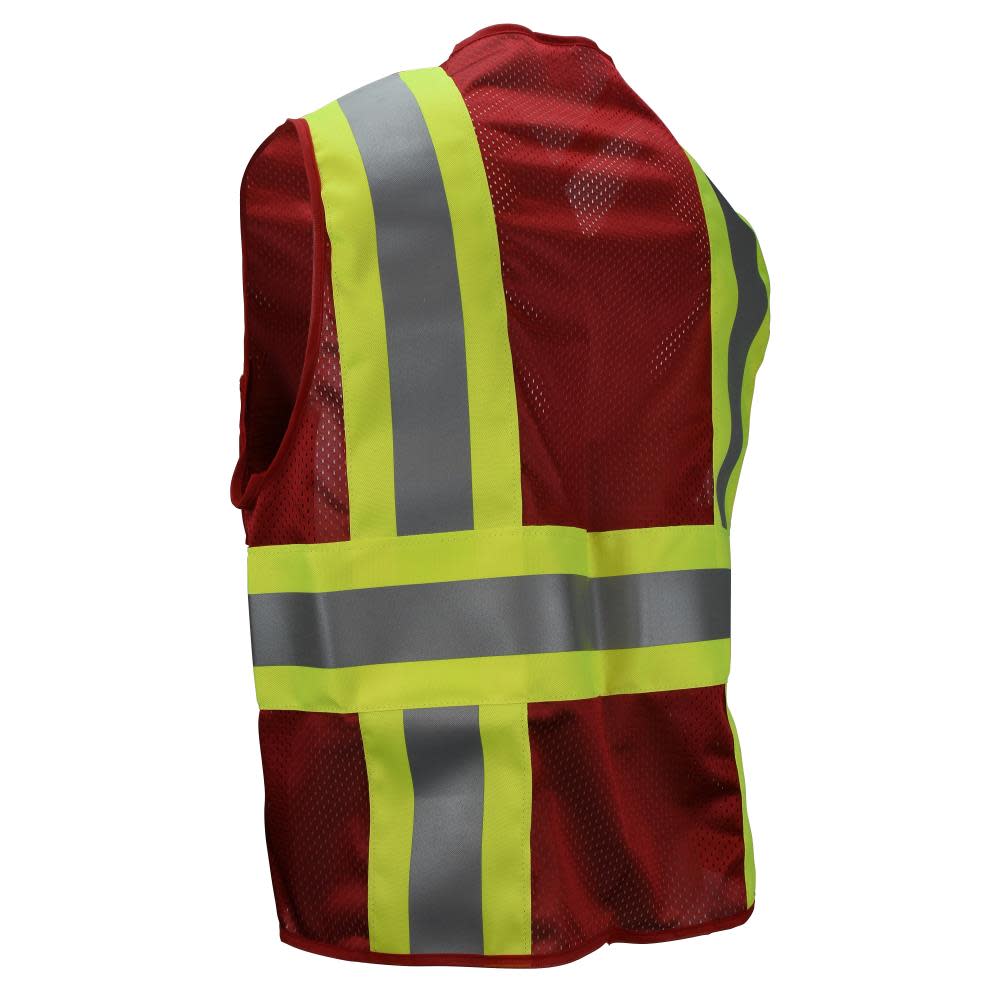 Radians Safety Vest Custom Type O Class 1 Red Medium - Flockneti