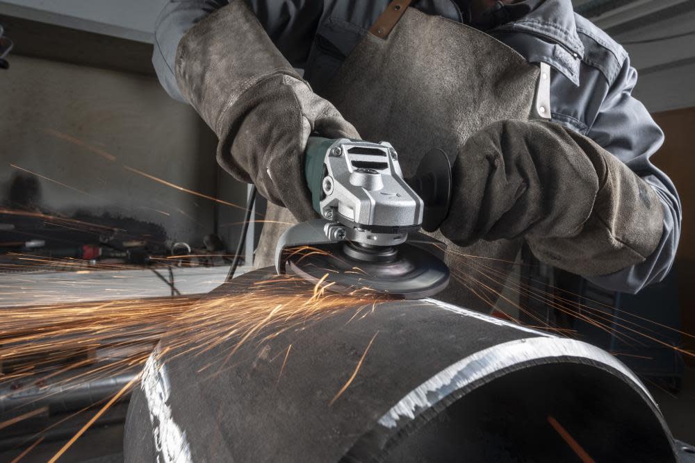 Metabo 4.5″/5″ Angle Grinder – 11500 RPM – 8.0 AMP with Non-Locking Paddle - Flockneti