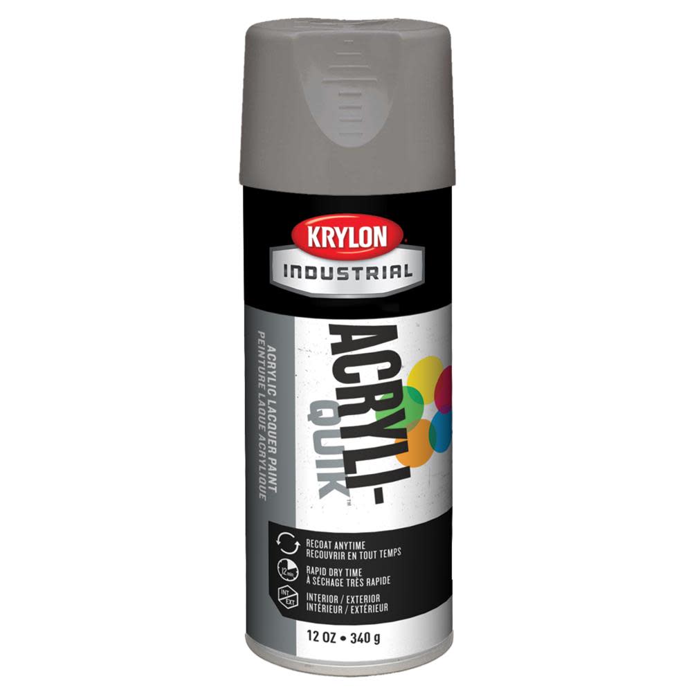 Krylon Industrial Acryli-Quik Smoke Gray 12 oz. - Flockneti