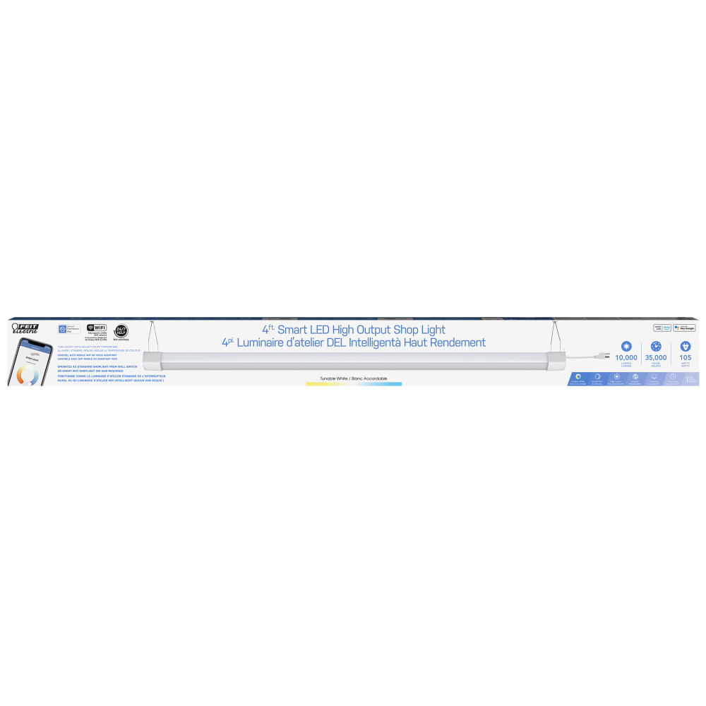 Feit Electric 4′ 120V 105W Smart WiFi LED Shop Light - Flockneti