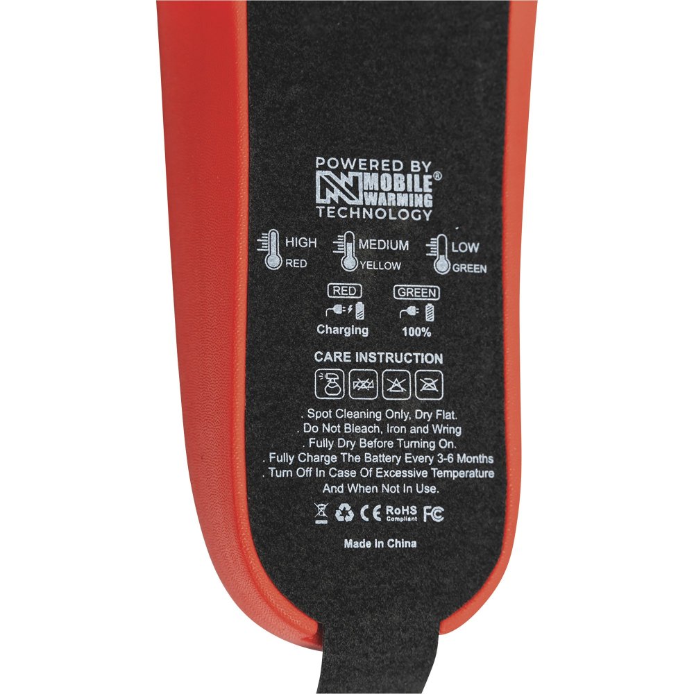 Mobile Warming 3.7V Standard Heated Insoles XL Black - Flockneti