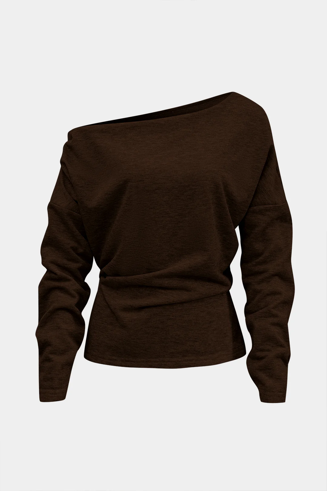 Asymmetrical Long Sleeve T-Shirt - Flockneti