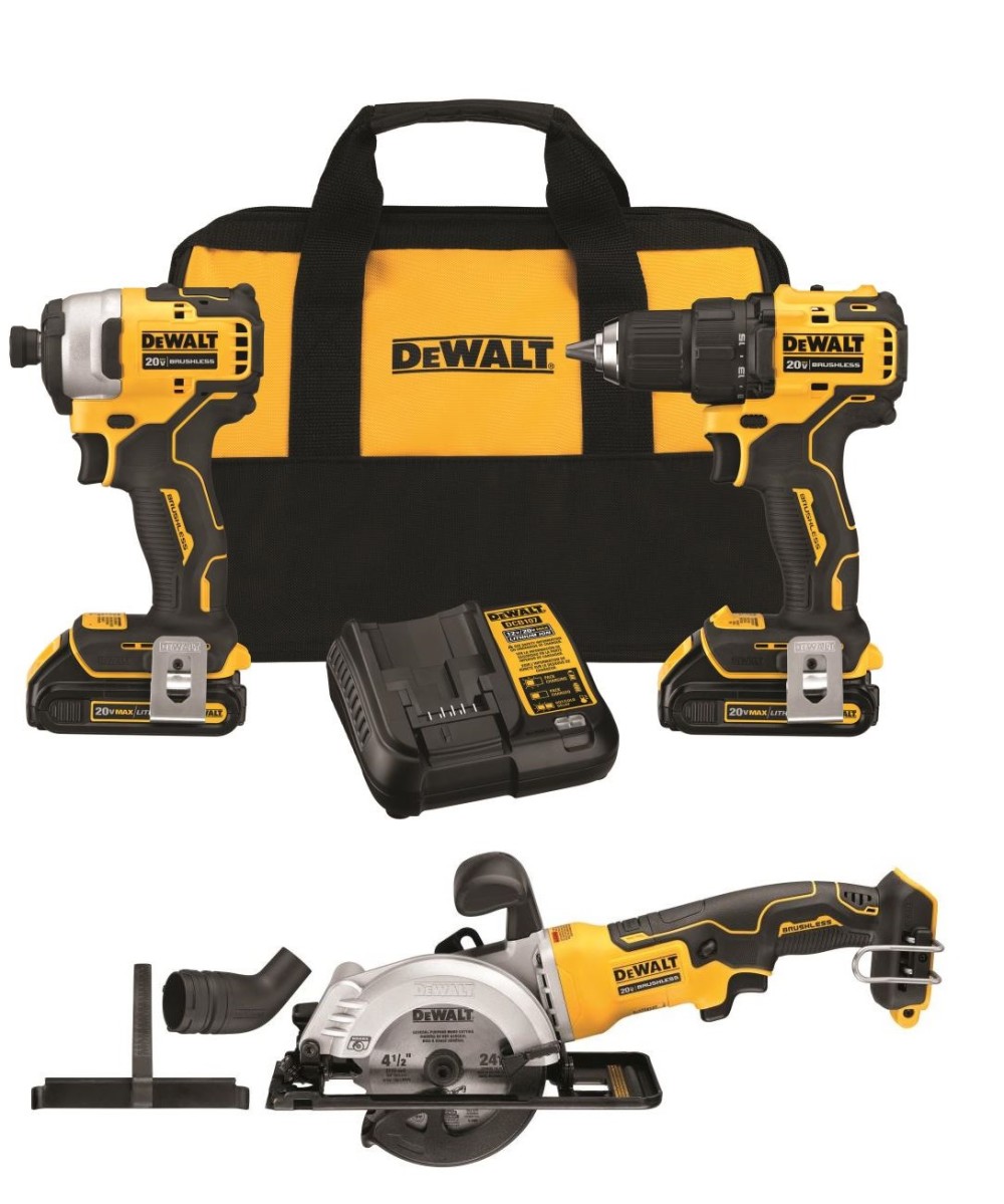 DEWALT 20V MAX Atomic Compact 2 Tool Combo Kit - Flockneti