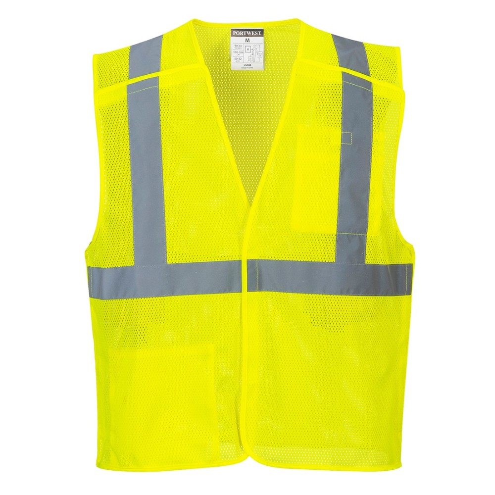 Portwest Yellow Economy Mesh Break-Away Vest – 5XL - Flockneti