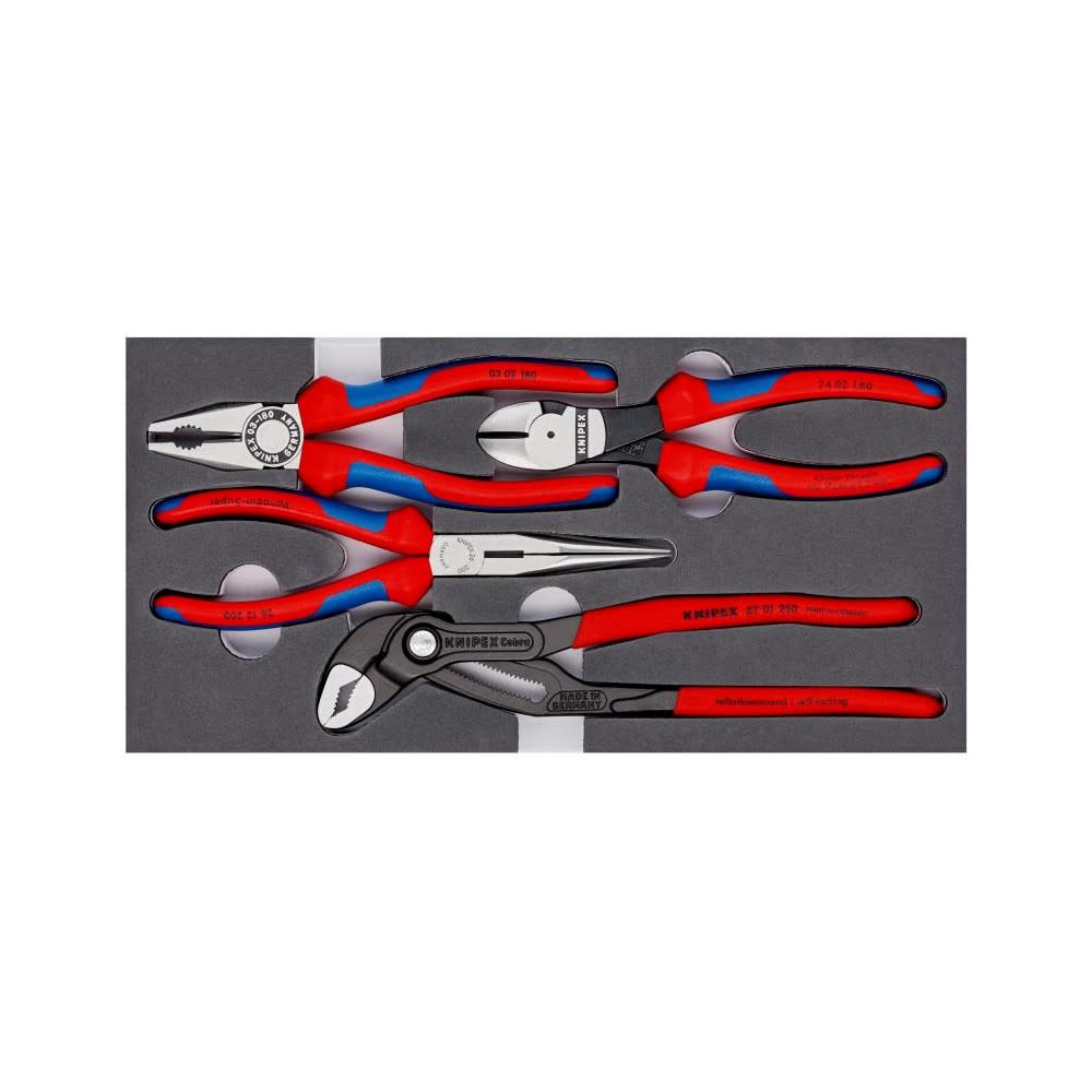 Knipex Basic Pliers Set in Foam Tray 4pc - Flockneti