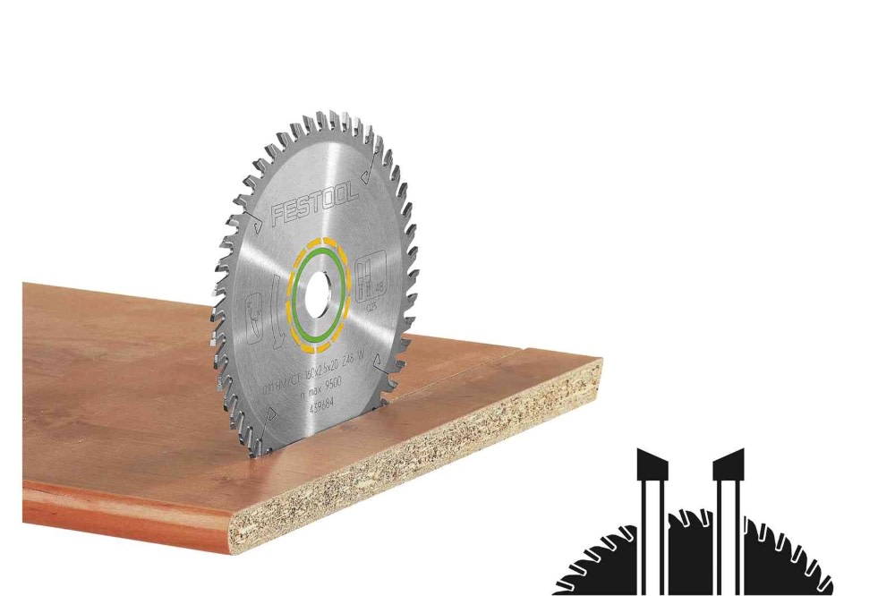 Festool 8 1/2″ Saw Blade Wood Fine Cut for KSC 60 - Flockneti