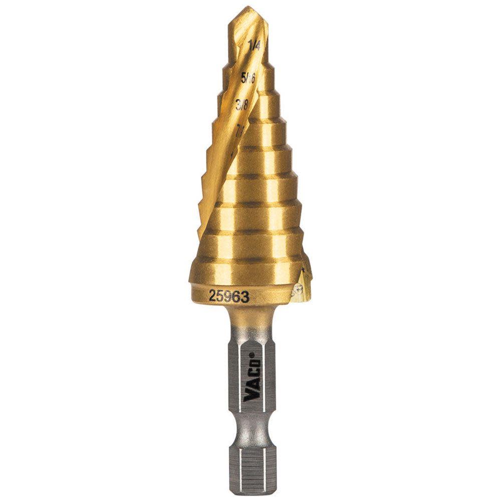 Klein Tools 1/4″ to 3/4″ Step Drill Bit VACO - Flockneti