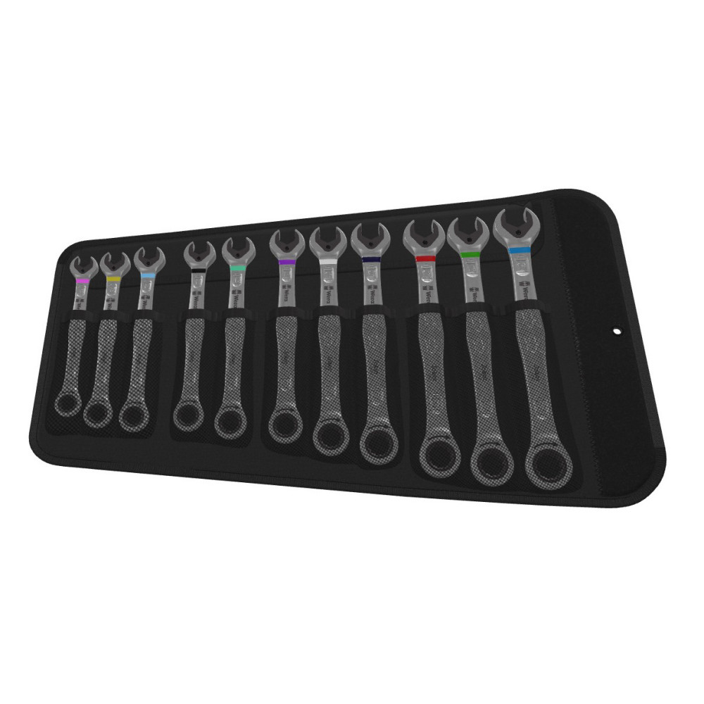 Wera Tools 6000 Joker 11 Metric 1 Combination Ratchet Wrench Set - Flockneti