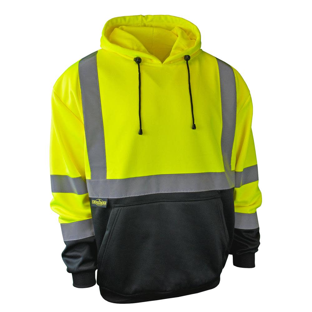 Radians RADWEAR Class 3 Yellow Blocked Hooded Sweatshirt – 3X - Flockneti