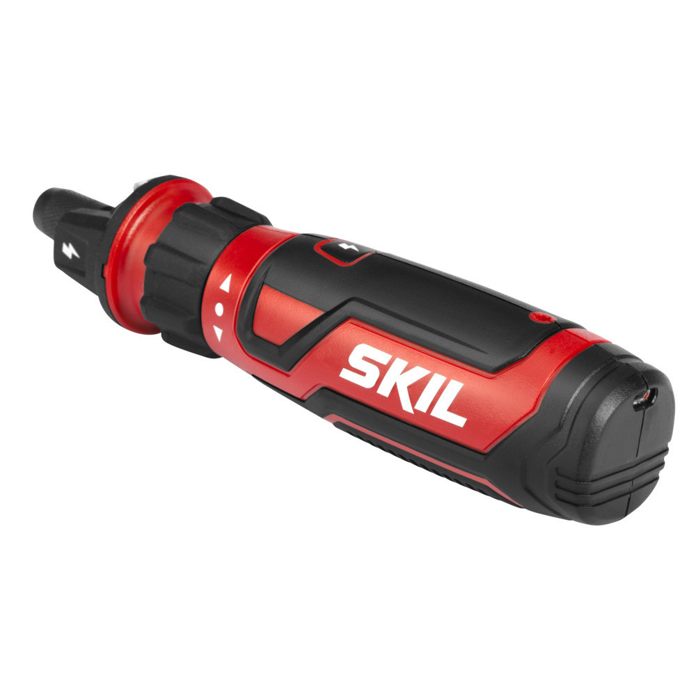 SKIL Rechargeable 4V Screwdriver with Circuit Sensor & 45 PC Bit Kit - Flockneti
