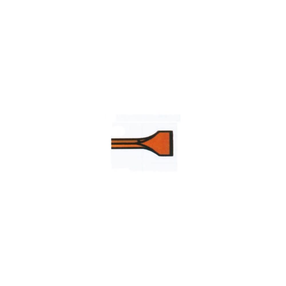 Brunner and Lay 1 1/4″ x 6″ Red Hex Shank Standard Chisel - Flockneti