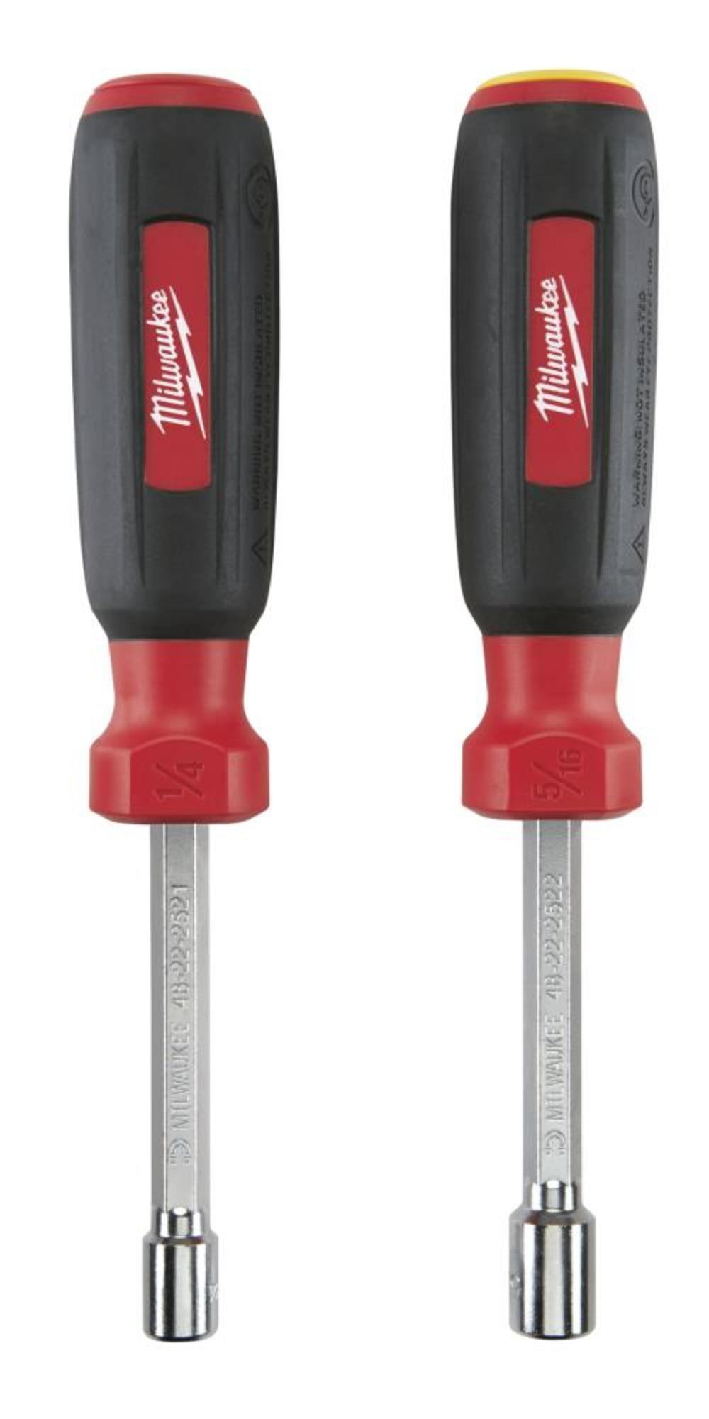 Milwaukee 2-Piece SAE HollowCore Magnetic Nut Driver Set - Flockneti