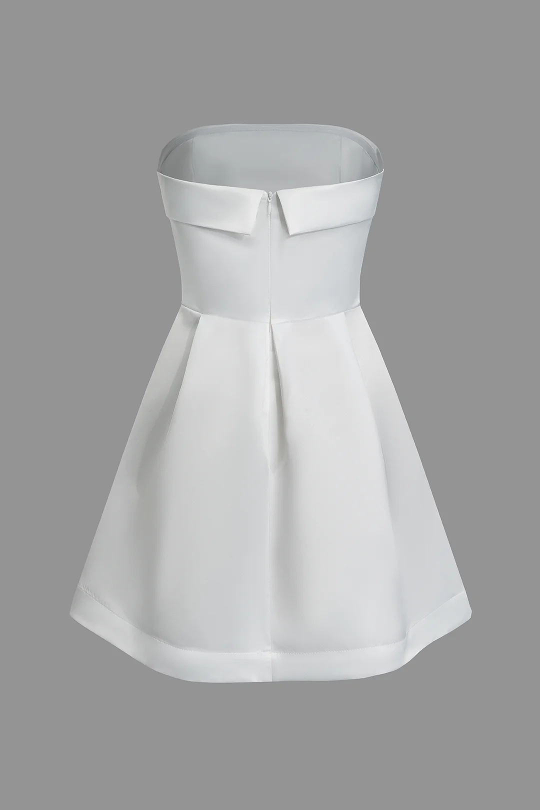 Ruched Sleeveless Strapless Mini Dress - Flockneti