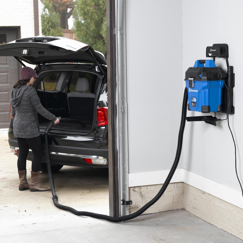 Vacmaster 5 Gallon Wall Mountable Wet/Dry Vac with Remote Control - Flockneti