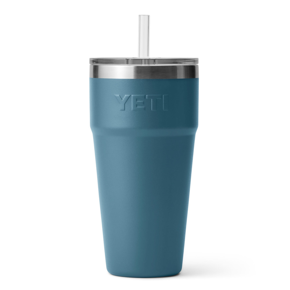 Yeti Rambler 26oz Stackable Cup with Straw Lid Nordic Blue - Flockneti
