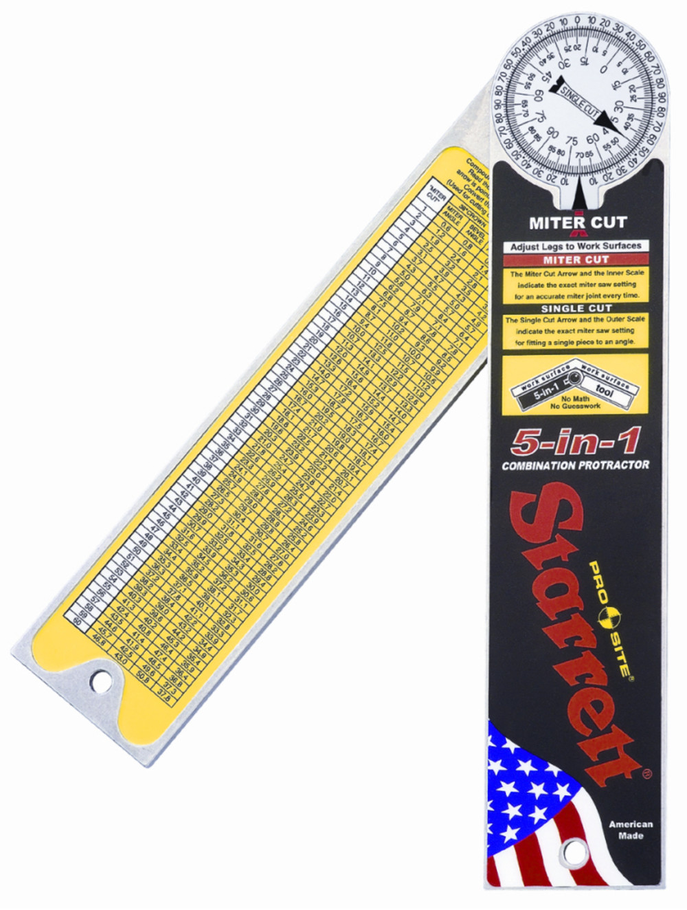 Starrett 5-in-1 Combination Protractor - Flockneti