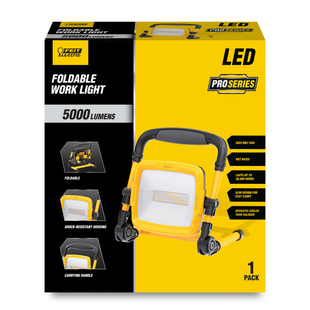 Feit Electric 54W 5000 Lumens Plug-In LED Foldable Worklight - Flockneti