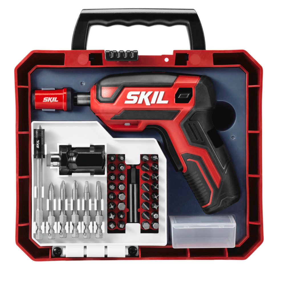 SKIL 4V Screwdriver Rechargeable with 42pc Bit Kit - Flockneti