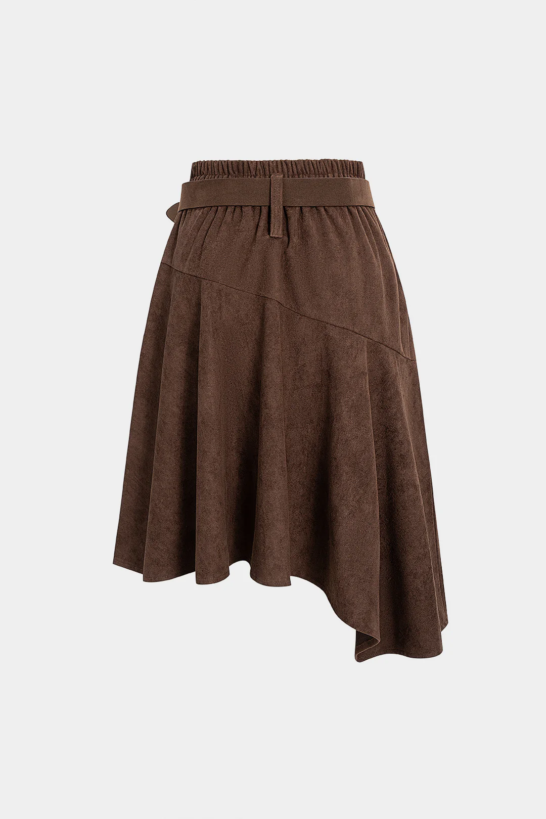 Suede Belted Skirt - Flockneti