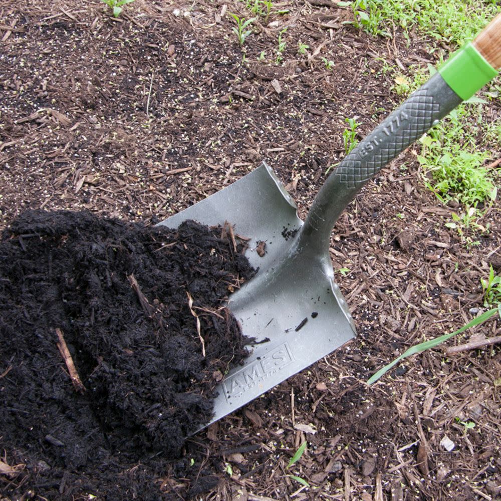 Ames Square Point Shovel with Wood Long-Handle - Flockneti