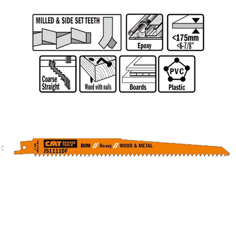 CMT Bi Metal Recip Blade - Flockneti