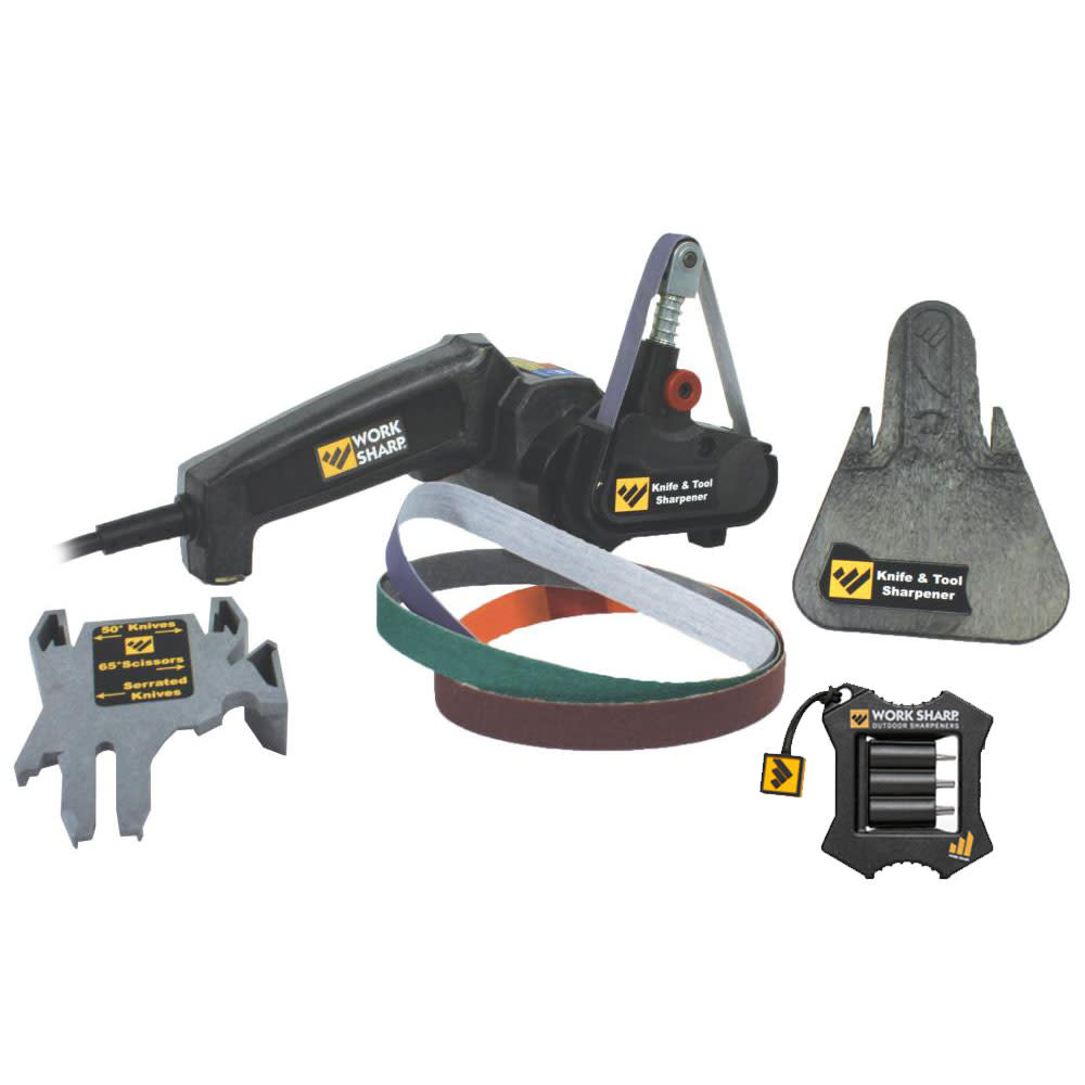 Work Sharp Knife & Tool Sharpener with Micro Sharpener Bundle - Flockneti