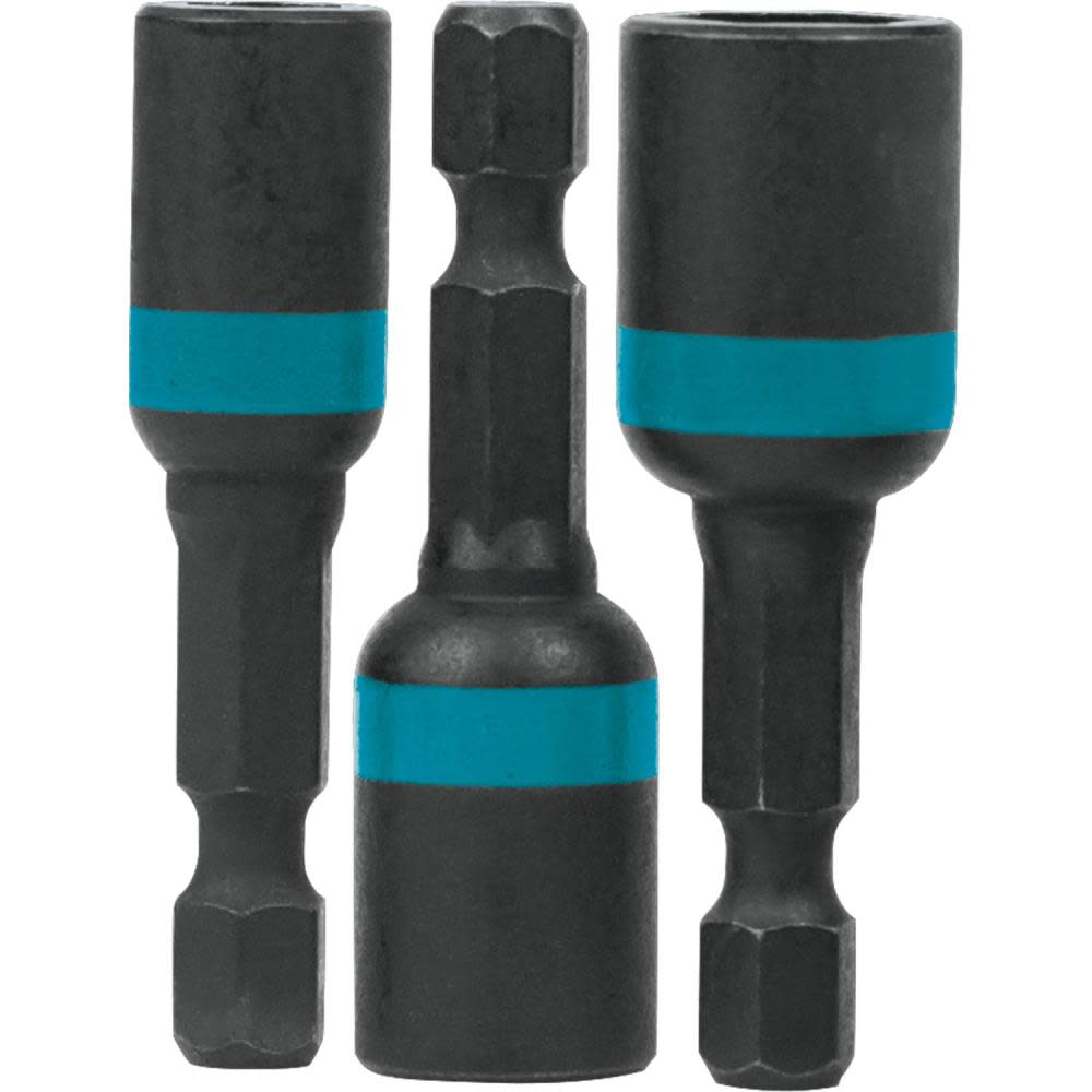 Makita Impact X 3 Pc. 1-3/4 Magnetic Nut Driver Set - Flockneti