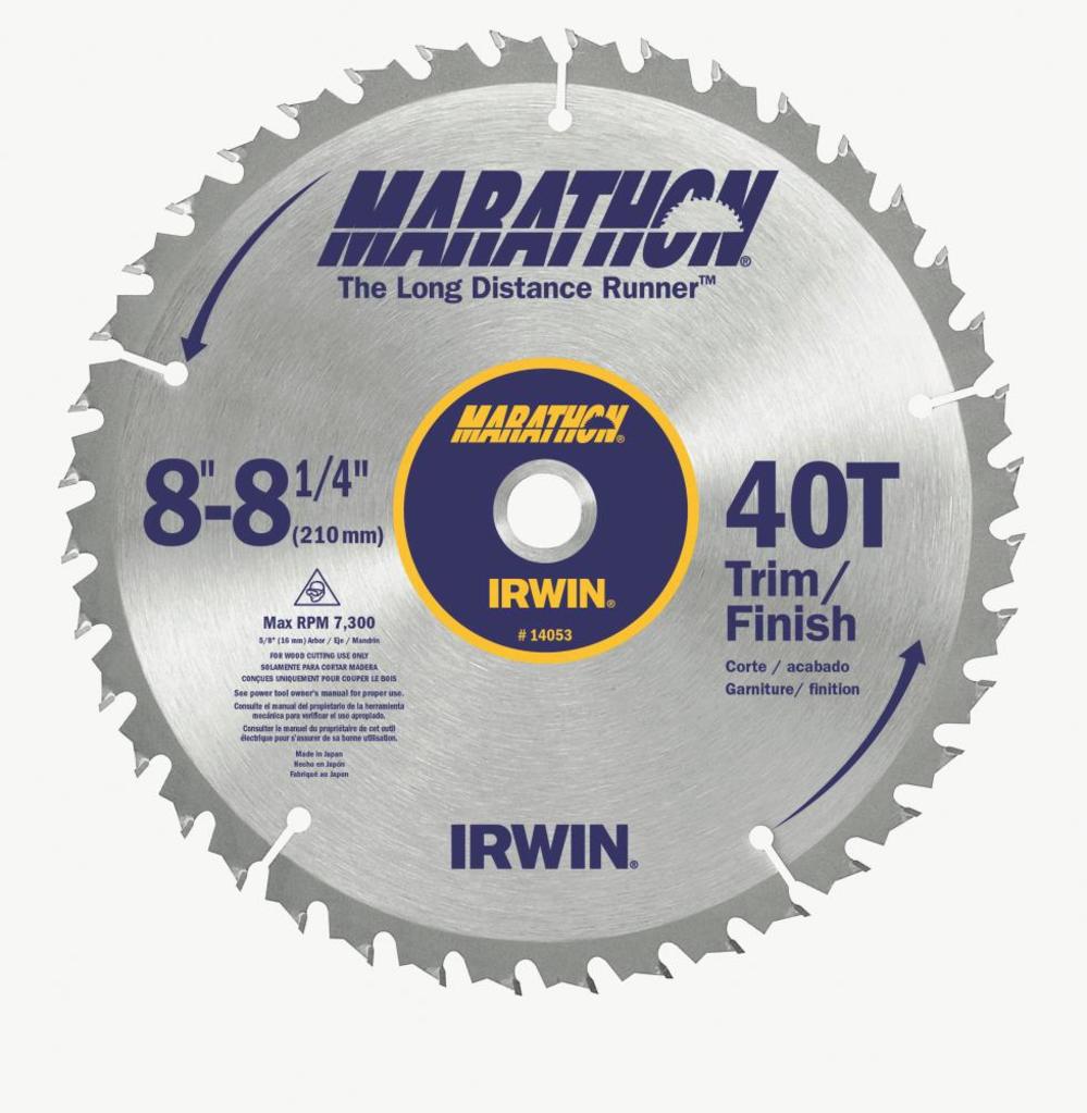 Irwin 8-1/4In 40T Marathon Saw Blade - Flockneti