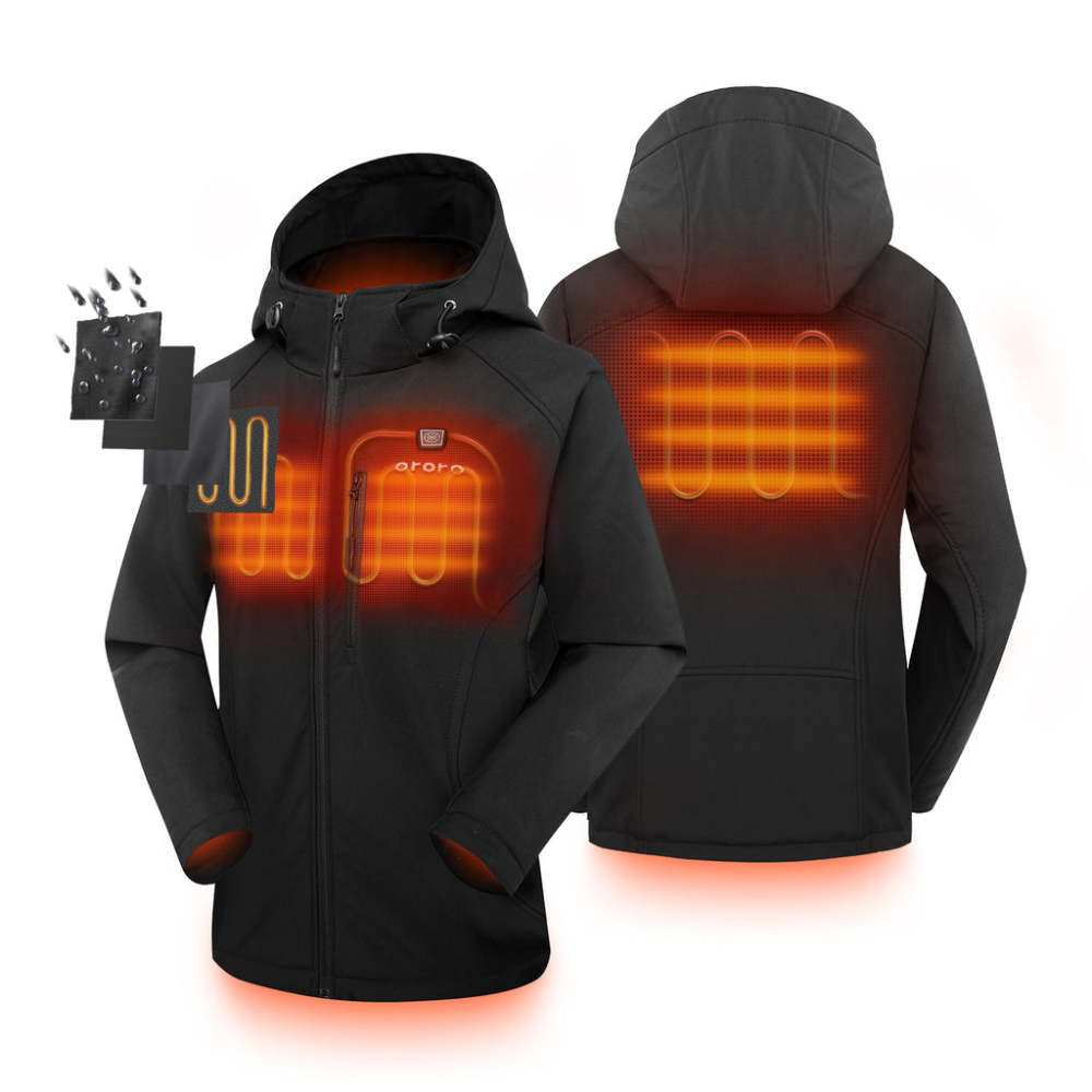 ORORO Womens Black Classic Heated Jacket Kit Medium - Flockneti