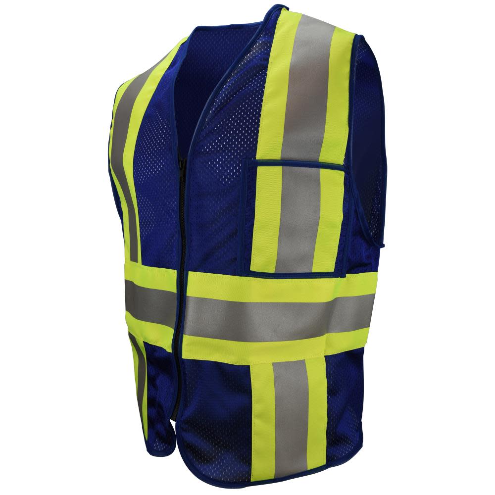 Radians Safety Vest Custom Type O Class 1 Blue XL - Flockneti
