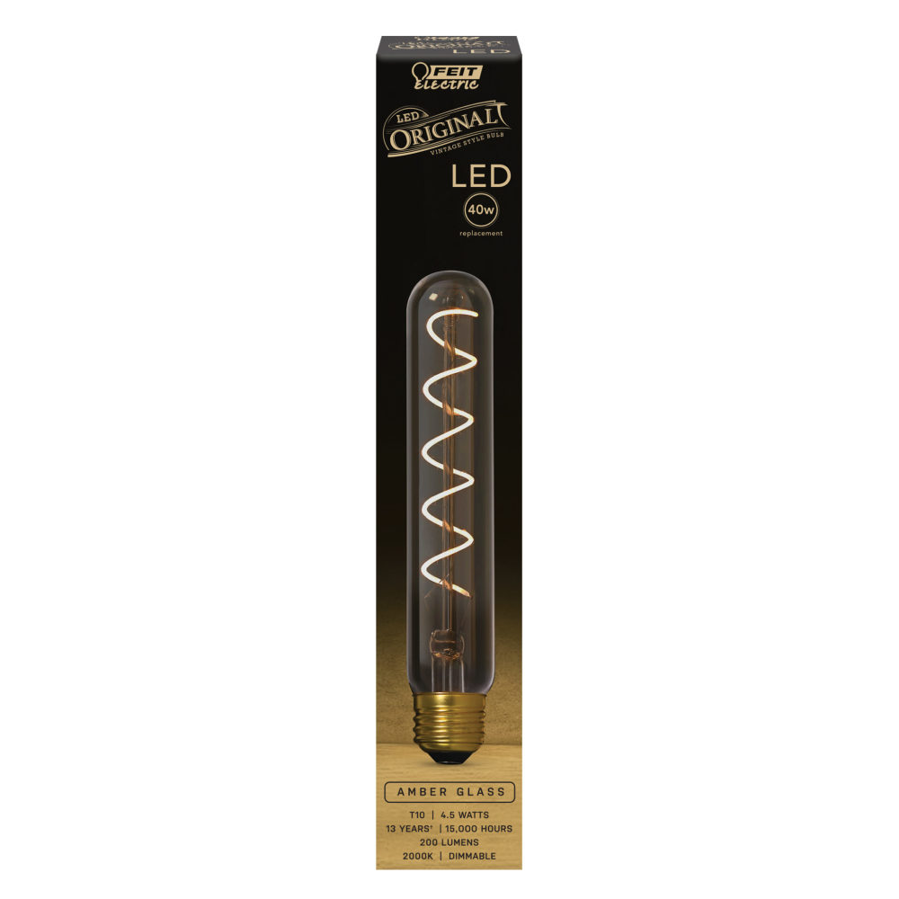 Feit Electric 40W T10 2000K Filament Tubular LED Bulb 1pk - Flockneti