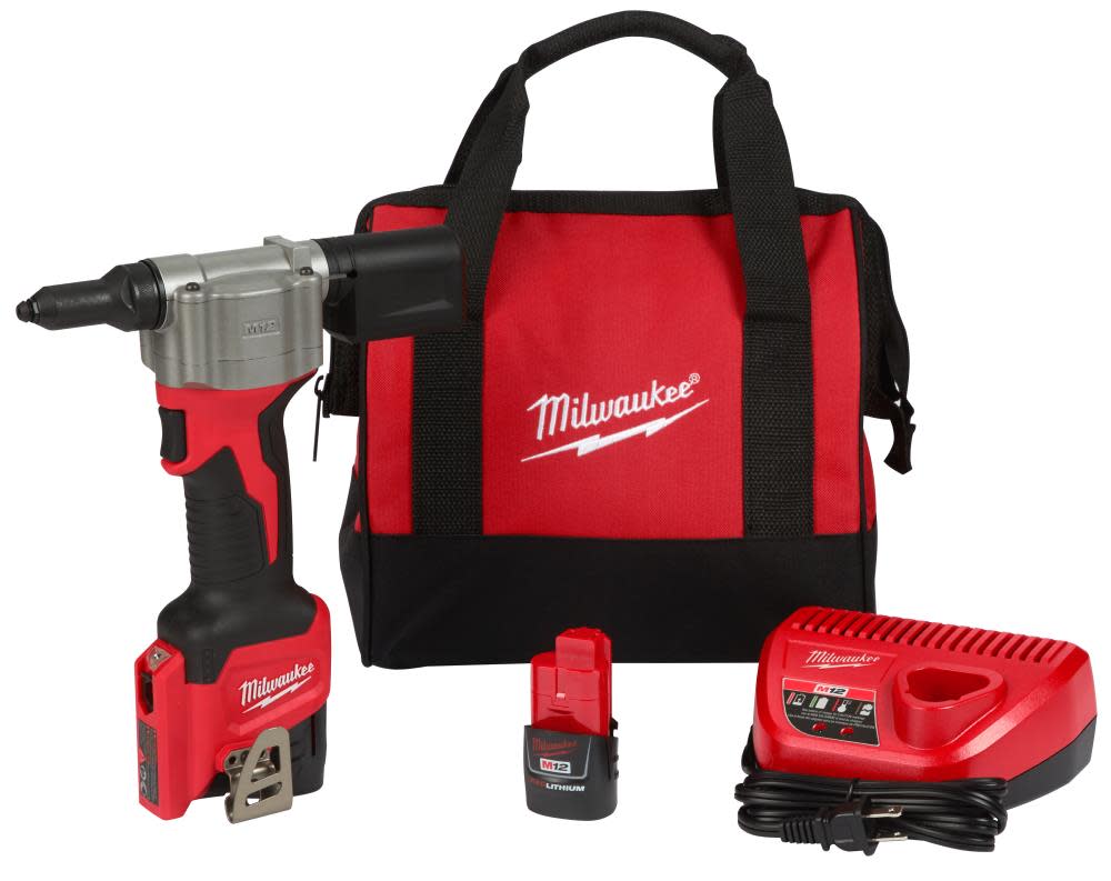 Milwaukee M12 Rivet Tool Kit - Flockneti