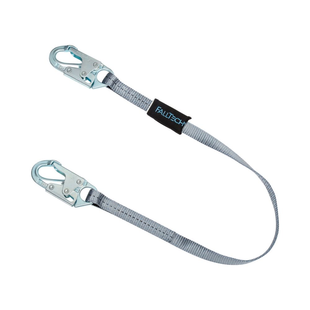 Falltech 4′ Single Leg Fixed Length Web Restraint Lanyard - Flockneti