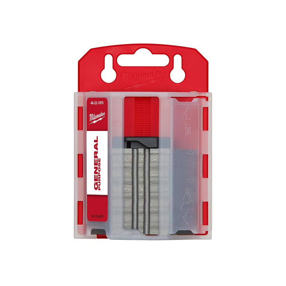 Milwaukee 75-Piece General Purpose Utility Blades with Dispenser - Flockneti