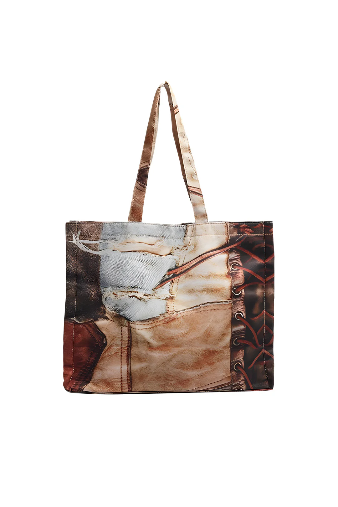 Abstract Print Tote Bag - Flockneti