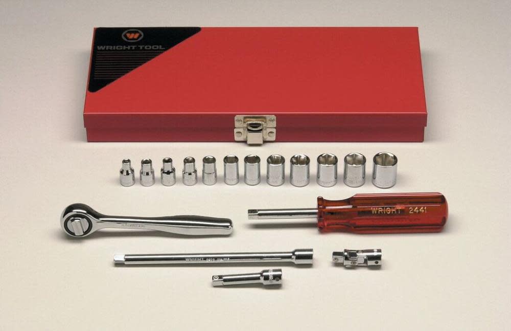 Wright Tool 1/4 In. Drive 17 pc. 6 pt Metric Socket Set - Flockneti
