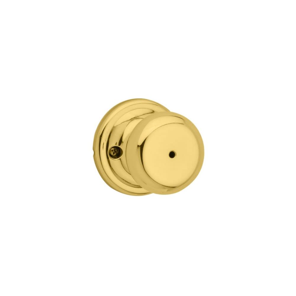 Kwikset Polished Brass Bed/Bath Juno Privacy Door Knob - Flockneti