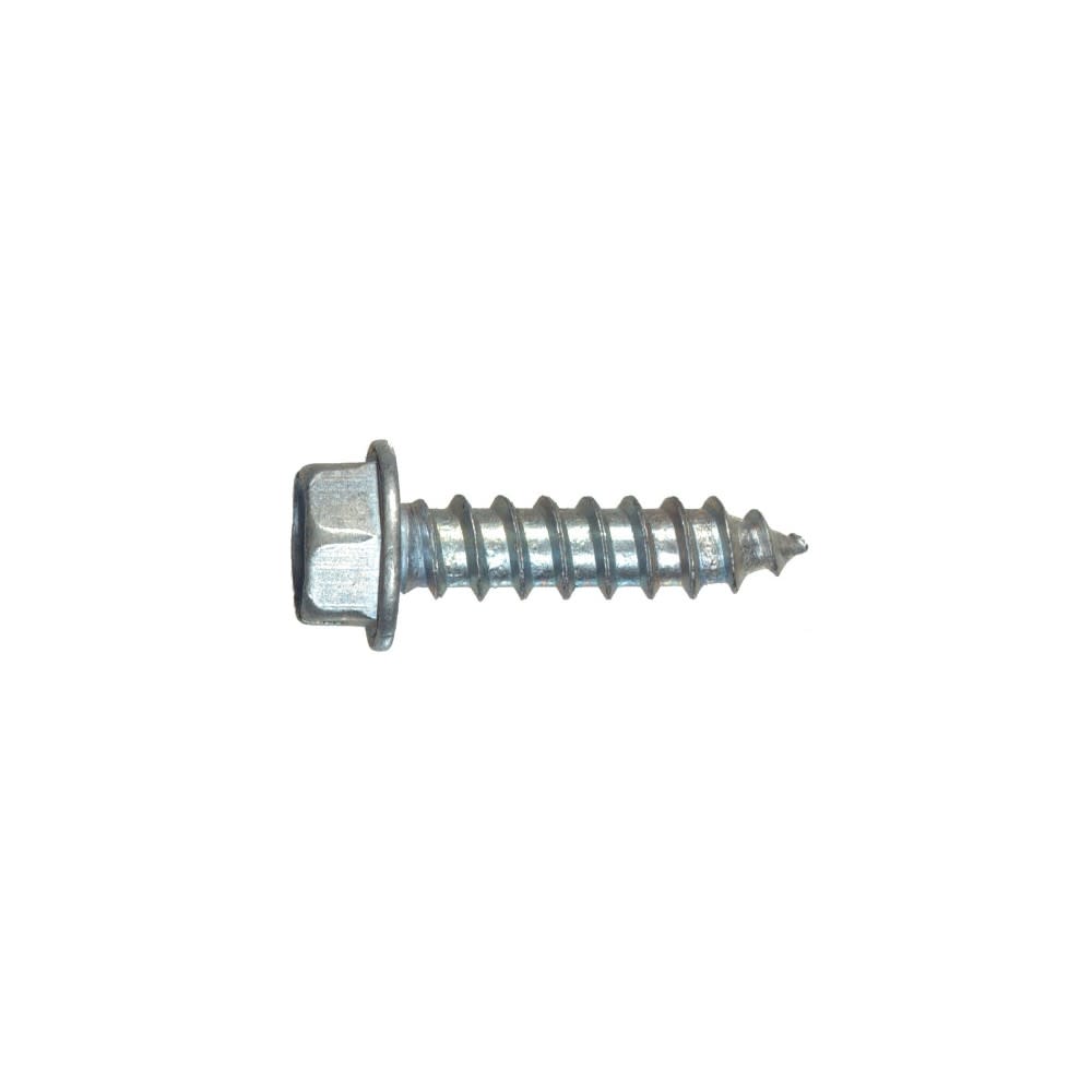 Hillman #12 x 2 1/2″ Zinc Slotted Hex Head Sheet Metal Screw 100pk - Flockneti