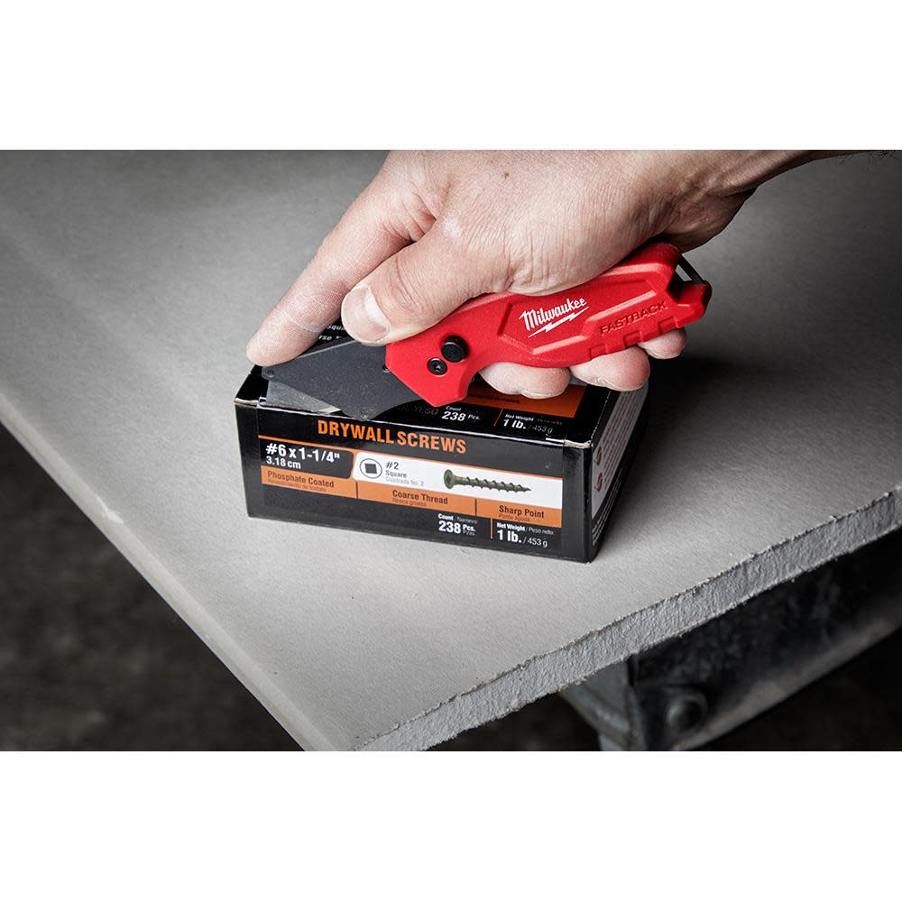 Milwaukee 4pk FASTBACK Compact Folding Utility Knife - Flockneti