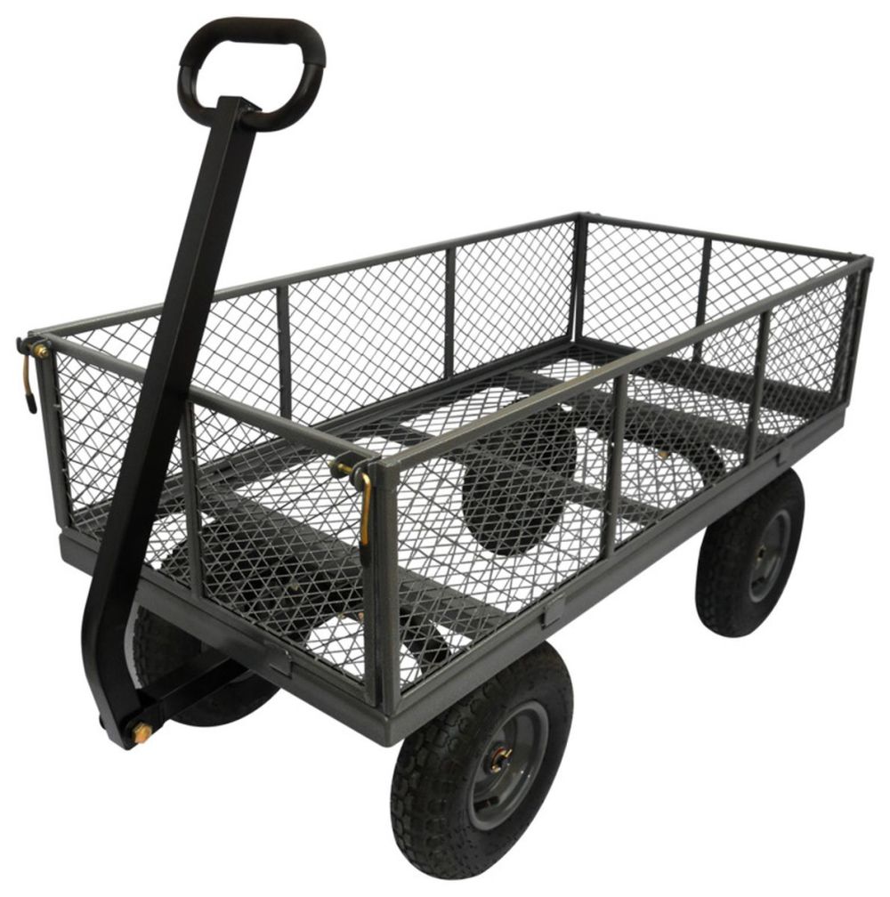 Vulcan Garden Cart 1200lb Capacity Sides - Flockneti