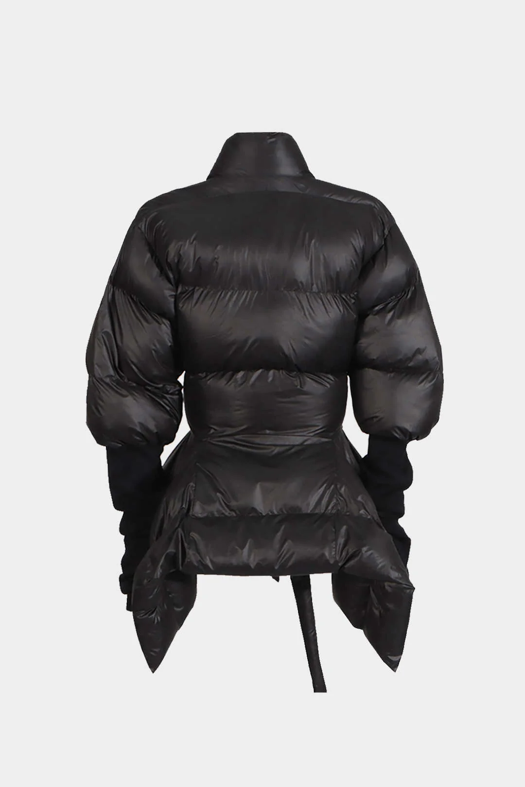Solid Padded Belted Puffer - Flockneti