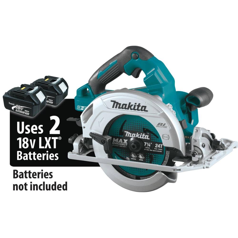 Makita 18V X2 LXT 36V 7 1/4 Circular Saw with Guide Rail Compatible Bare Tool - Flockneti